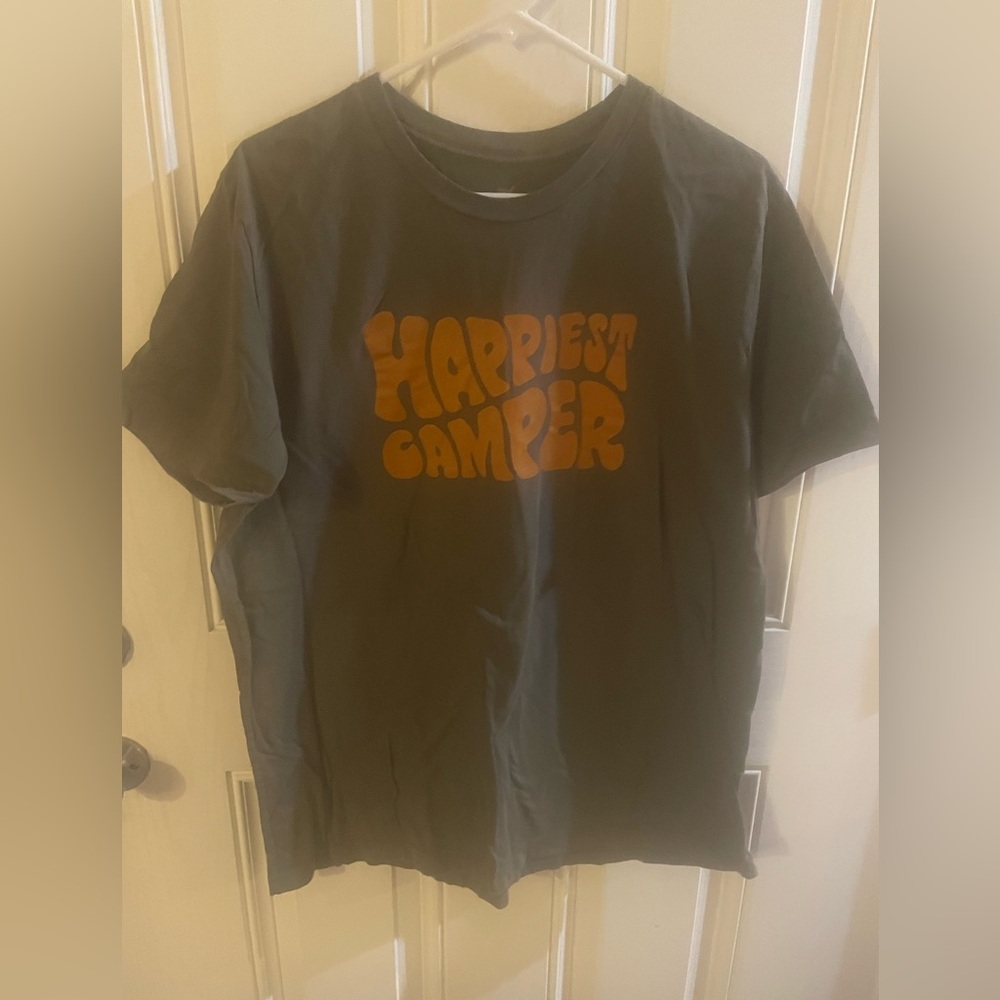 Happiest Camper Kids Tee - Charcoal